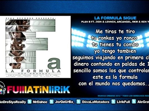 Plab B Ft. Zion & Lennox, Arcangel, RKM & Ken-Y - La Formula Sigue [Letra]
