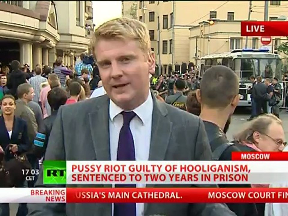Pussy Riot guilty of hooliganism, sentenced to two years in prison