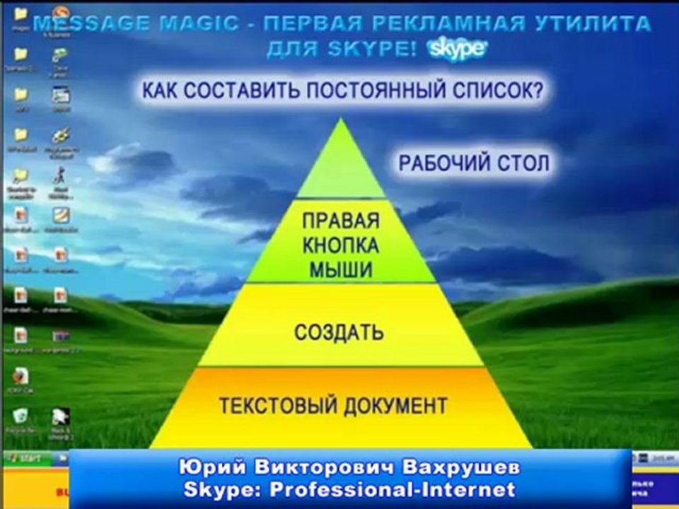 20 000 ПРОФЕССИОНАЛЬНЫХ КОНТАКТОВ SKYPE!