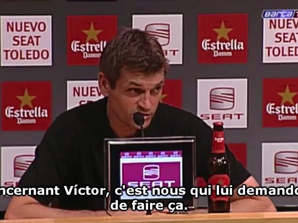 Tito Vilanova n'en veut pas à Valdés pour sa boulette !