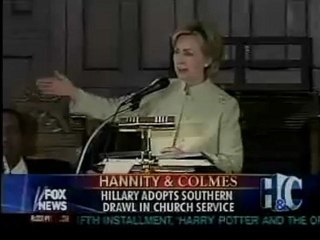 Hillary Clinton adopts a southern drawl