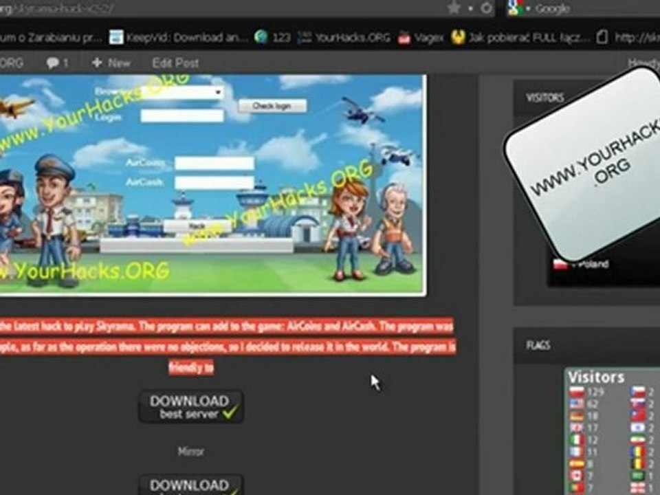 Skyrama Hack $ FREE Download $ August 2012 Update