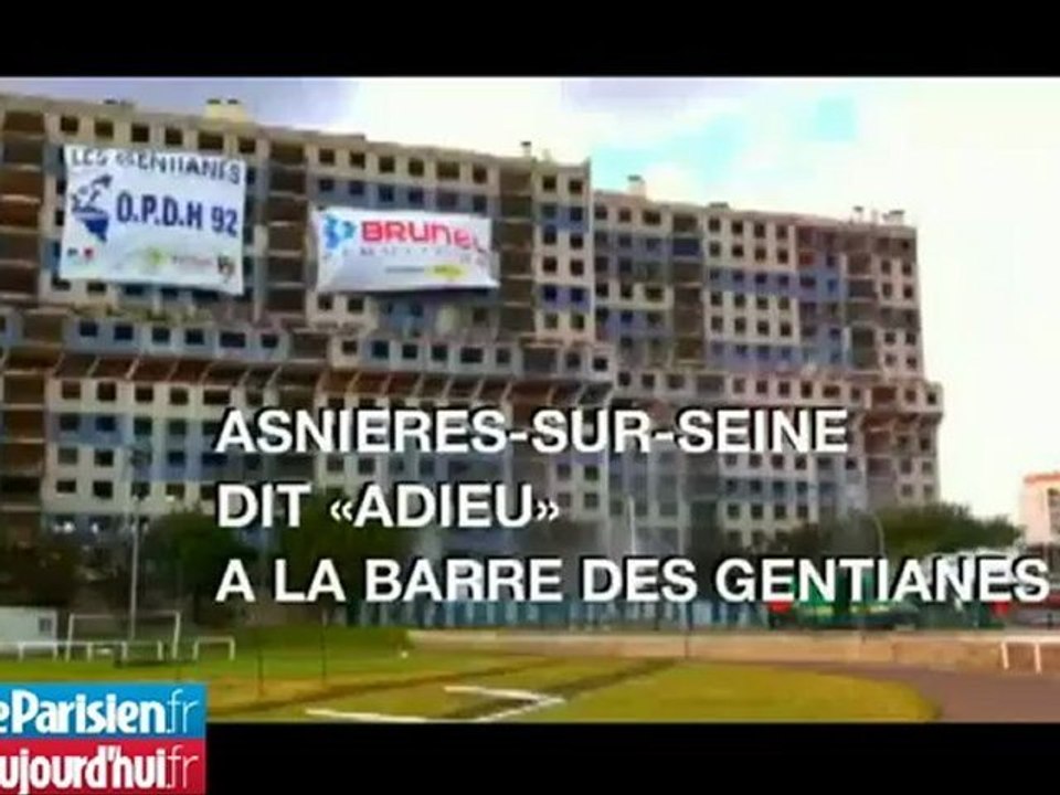 Asnières-sur-Seine dit adieu à la barre des Gentianes