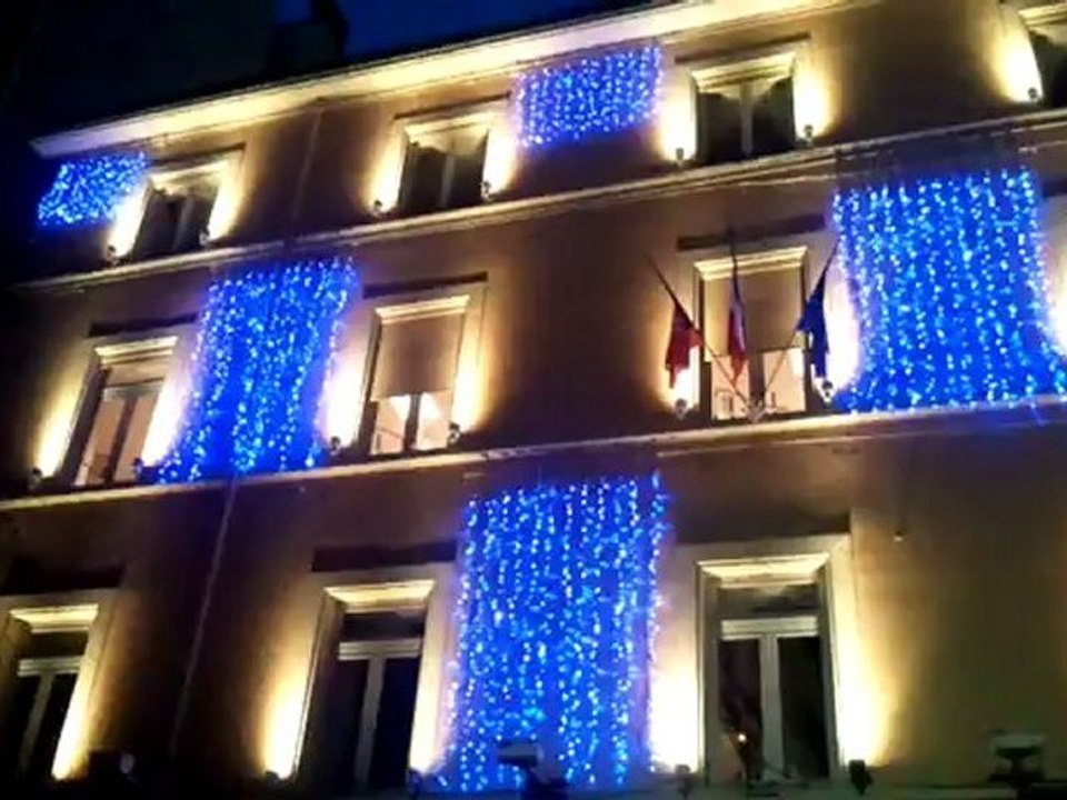 Damier de rideaux led pétillants - Citylum