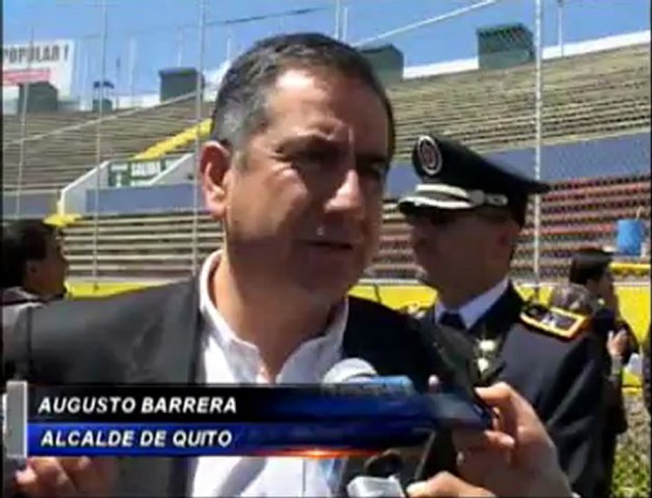 Alcalde Barrera explica las mejoras que se ejecutarán en el Olímpico Atahualpa
