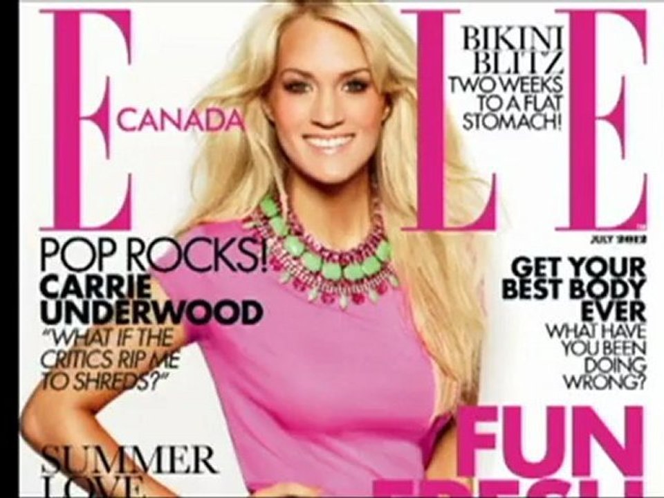 ELLE Canada July 2012 cover shoot: Carrie Underwood