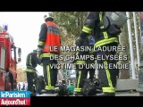 Incendie chez Ladurée sur les Champs-Elysées