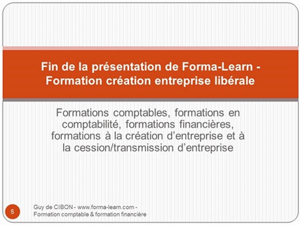 formation à la création d'entreprise libérale - www.forma-learn.com