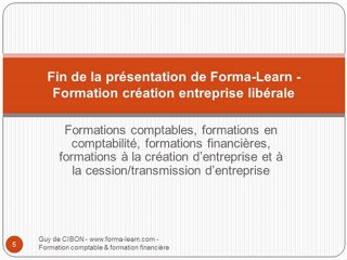 formation à la création d'entreprise libérale - www.forma-learn.com