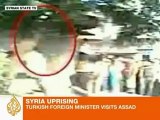 Turkish foreign minister visits Syria's Assad