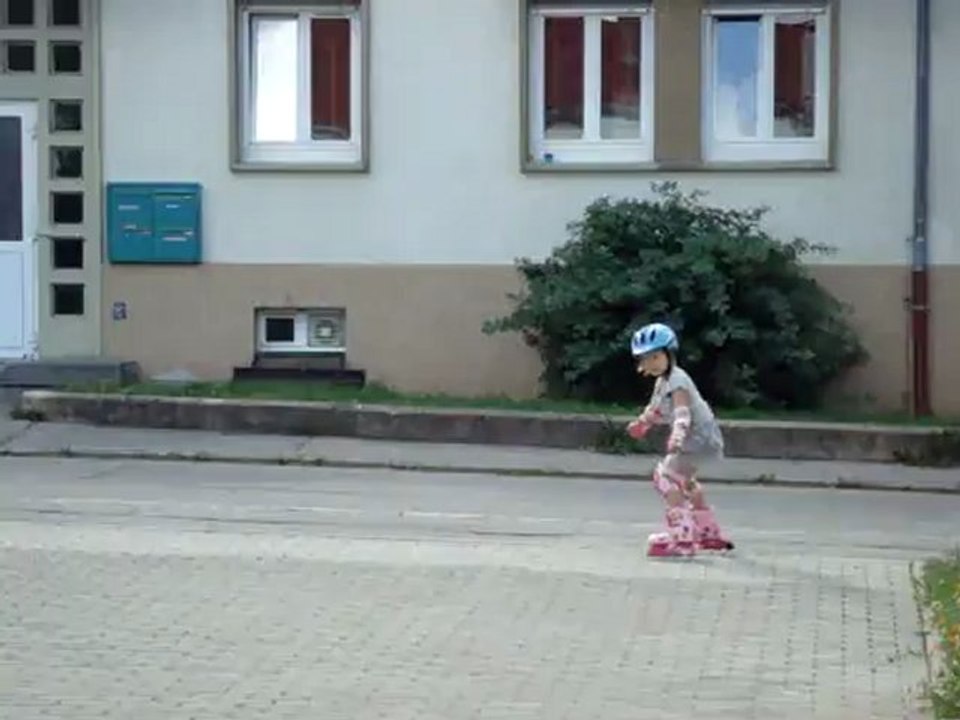 v début roller descente