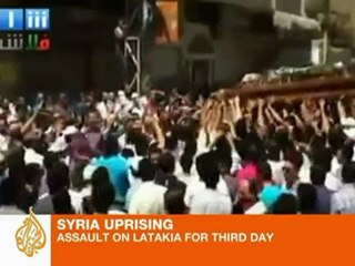 Syrian army assault on Latakia continues