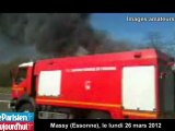 Massy : un incendie détruit un camp de roms