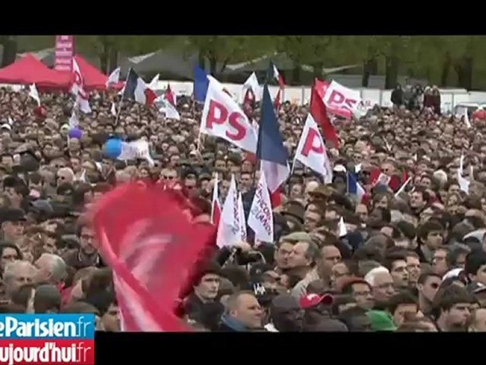 A Vincennes, Hollande galvanise ses militants