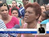 En Pinto Salinas protestaron por muerte de mujer  por disparos de efectivos policiales