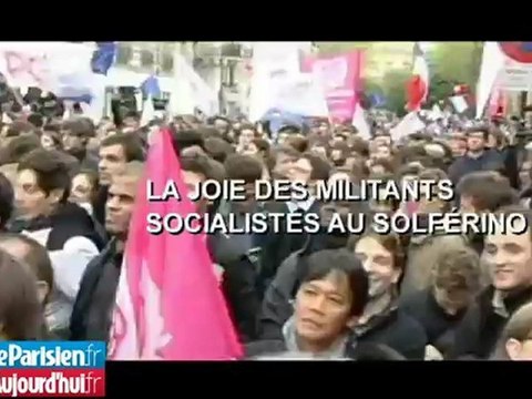 Présidentielle : l'explosion de joie au siège du PS