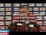 Ancelotti : Lille-PSG «très important, mais pas décisif»