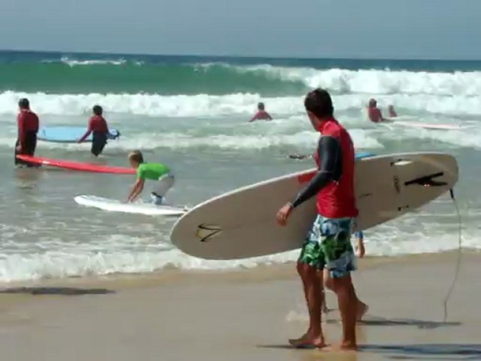 surf à Hourtin plage