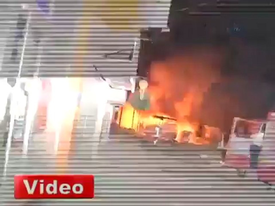 Gaziantep olaylarında patlama anı - habergah.com