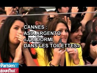 Cannes.  Asia Argento : «J'ai dormi par terre dans les toilettes»