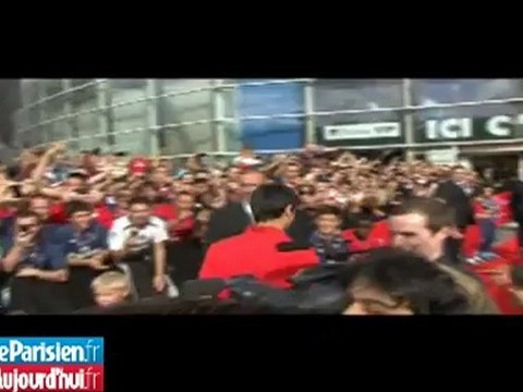 PSG - Barcelone : l'arrivée triomphale du PSG