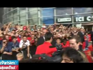 PSG - Barcelone : l'arrivée triomphale du PSG