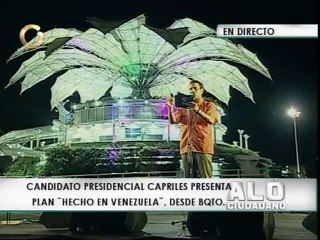 Capriles propone producción "hecha en Venezuela, el mejor país del mundo"