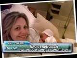 Campi y Denise Dumas felices por el nacimiento de Francesca