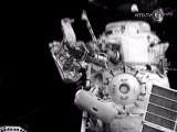 Russian Cosmonauts Perform Spacewalk