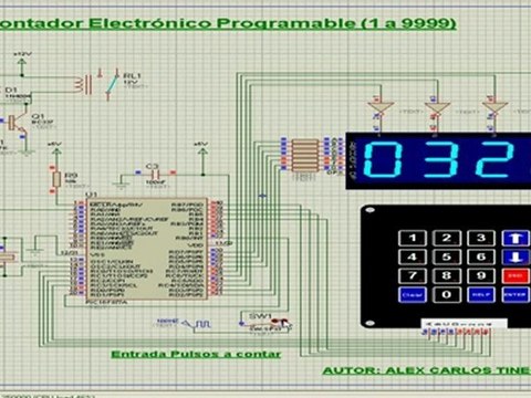 Contador Programable 1-9999 (PIC16F877A)