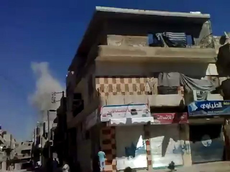 Syria فري برس  حلب الحيدرية اثار القصف  21 - 8-2012