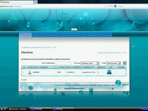 Voici mon forum c'est trop cool !!