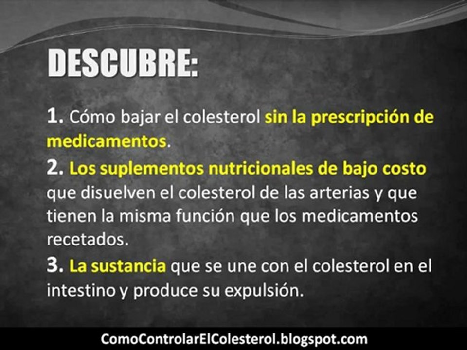 Cómo Disminuir el Colesterol - Cómo Bajar el Colesterol Rapidamente