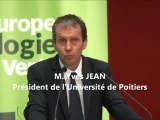 M. Yves Jean, Président de l'Université de Poitiers - Journées d'été d'EE-LV