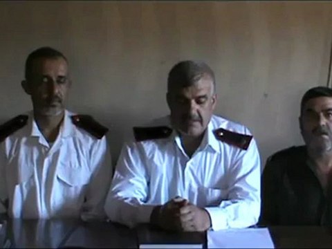 Syria فري برس حلب لواء التوحيد=انشقاق عناصر شرطة وانضمامهم لانت الثورة التابع للواء التوحيد 22-8-2012