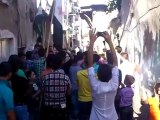 Syria فري برس   دمشق مظاهرة أحرار برزة البلد 21_8_2012