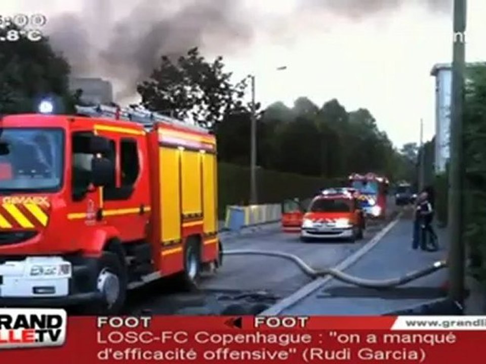 Un incendie ravage l'usine désaffectée de Danone (Seclin)