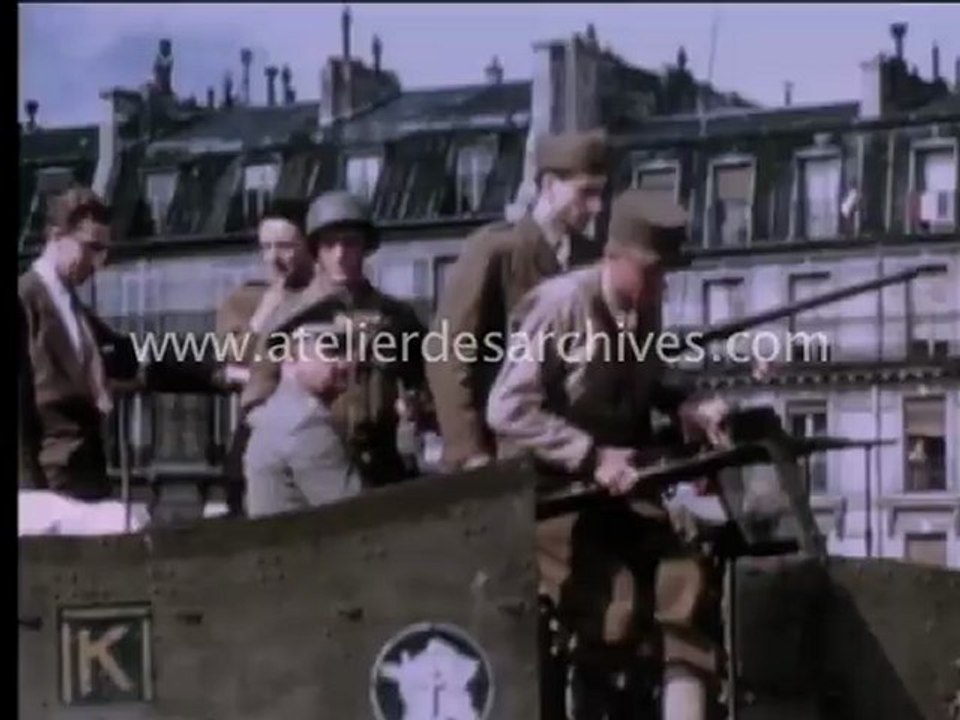 Libération de Paris en vrai couleur (Reddition allemande)