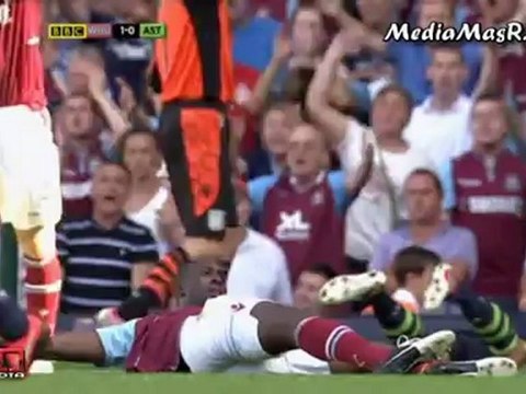 ملخص مباراة وست هام يونايتد 1-0 استون فيلا - الاسبوع الاول من الدوري الانجليزي 2012-2013