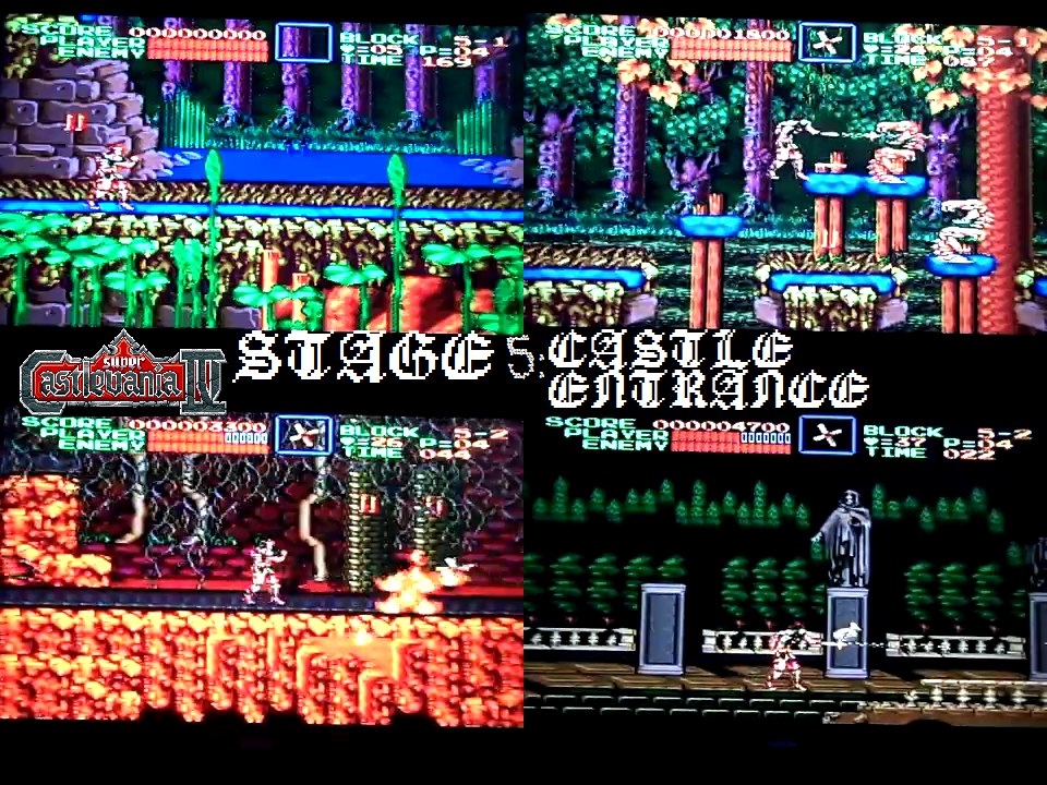 Super Castlevania IV (Snes) - Stage 5: Castle Entrance