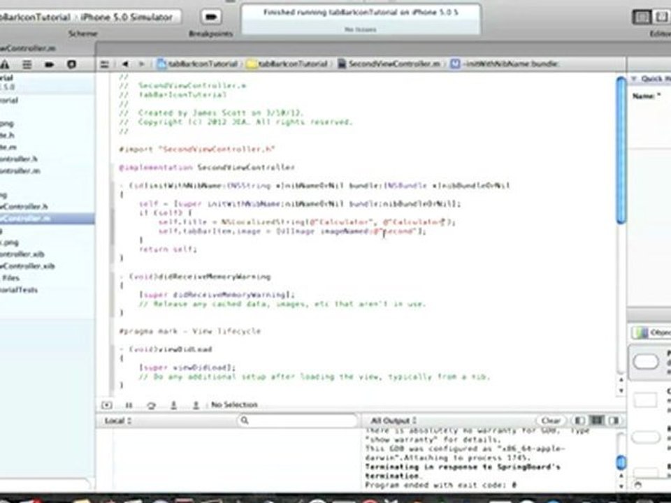Xcode Tutorial Custom Tab Bar Icon