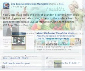 Video Marketing Tip of the Week-Facebook Promotion