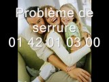 Problème de serrure Paris 01 42 01 03 00 Serrure serrurerie 75