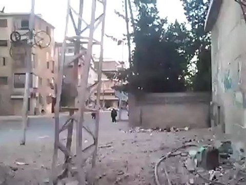 Syria فري برس حلب قصف بستان القصر بالطيران 22 8 2012 ج2