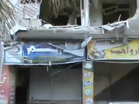 Syria فري برس لريف دمشق داريا الدخان المتصاعد جراء القصف على المدينة 22.8-2012 ج4