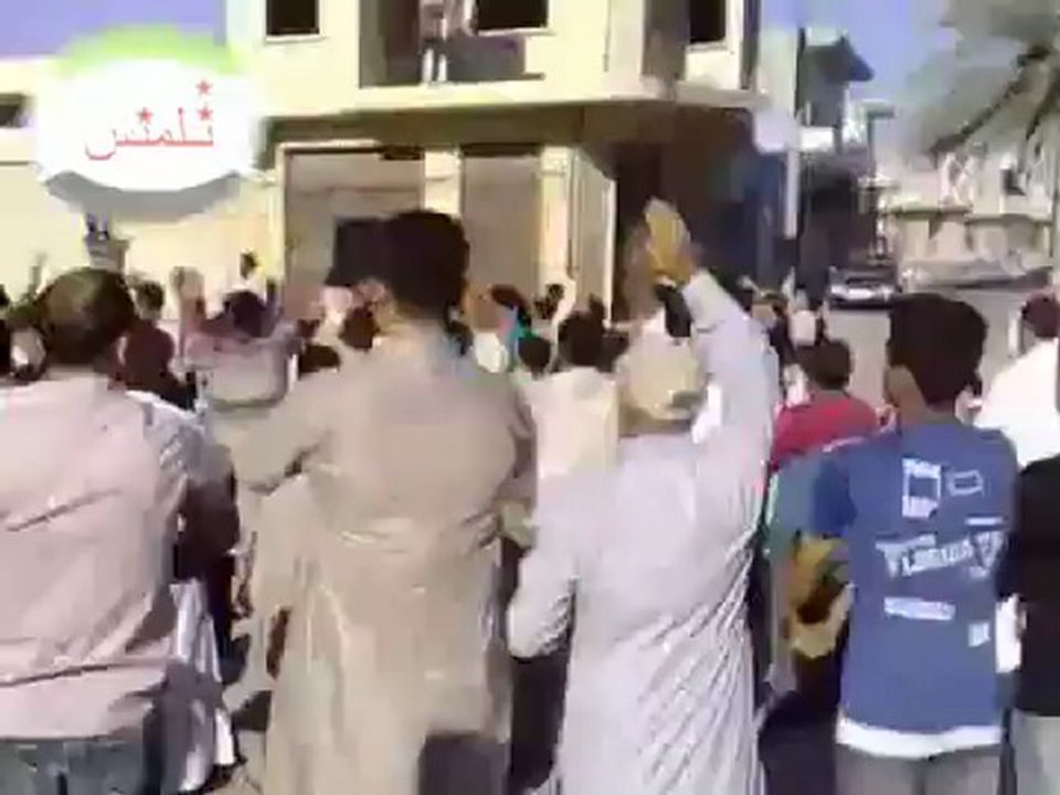 Syria فري برس  ادلب  مظاهرة في تلمنس نصرة للمدن التي تتعرض للقصف  الثلاثاء 21 8 2012
