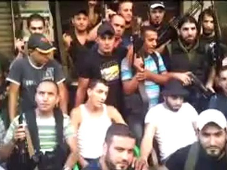 Syria فري برس  أحد شباب الشهيد خضر المصري يرسل رسالة ألى نصر الشيطان