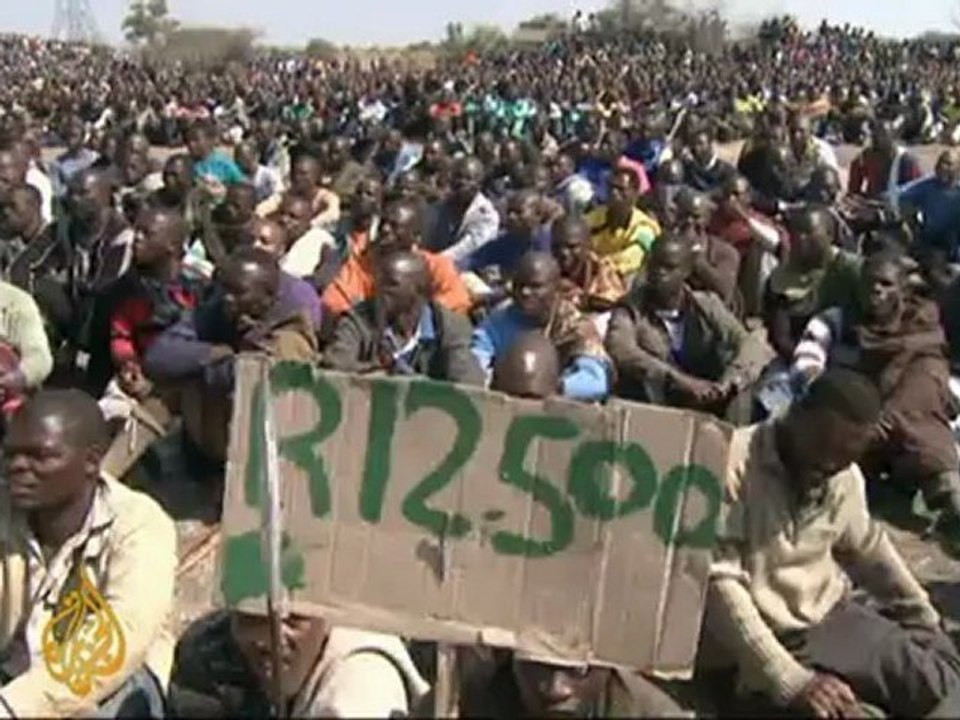 Police open fire on South African miners