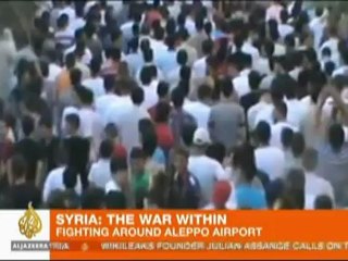 Rebels fight for strategic control of Aleppo airport