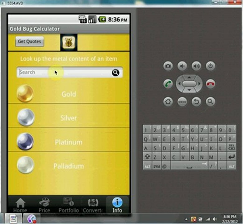 The best Iphone/Android App for Goldbugs
